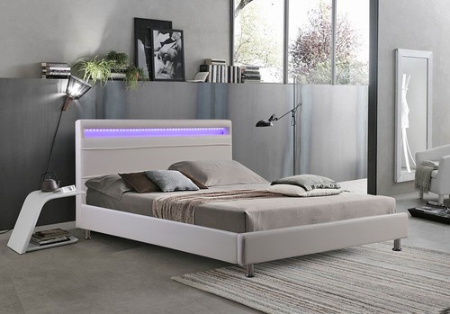 Letto matrimoniale ecopelle - letto,