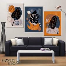 QUADRI MODERNI STAMPA SU TELA  ASTRATTI BOTANCHE ASTRATT0 TONI INTENSI INTERNI