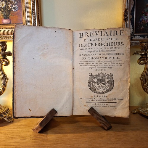 Libro antico religioso 1743