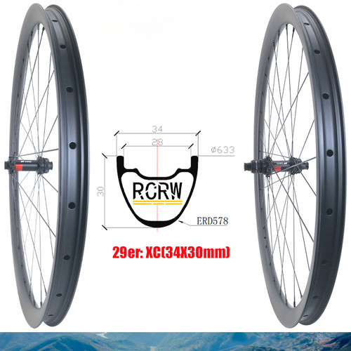 Set ruote carbonio pollici - set, 29