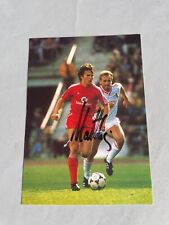 LOTHAR MATTHÄUS FC Bayern campione del mondo 1990 firmato Commodore cartolina autografata 10x15
