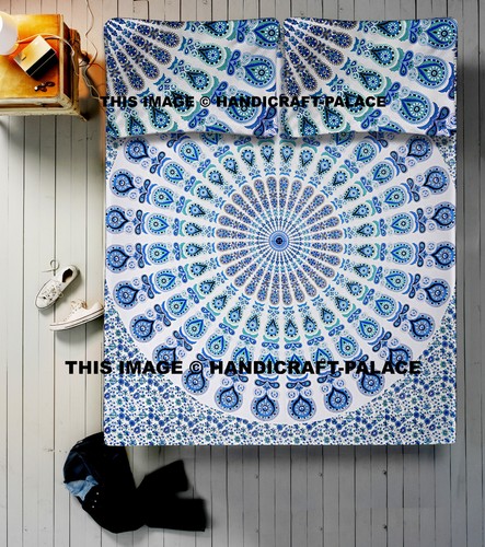 Hippy indiano letto cover set - indiano,