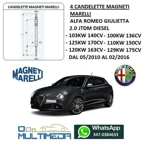 Candelette magneti marelli - candelette,