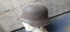 ELMETTO TEDESCO WW2  1939 IN USO SPAGNA SOLO GUSCIO E SOGGOLO IN PELLE 