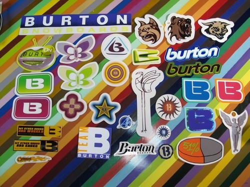 Adesivo snowboard burton - adesivo,
