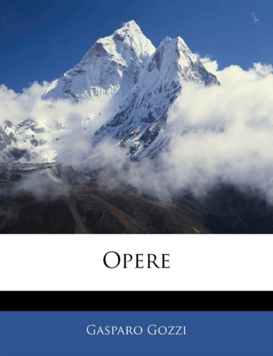 Gozzi opere paperback or - -,
