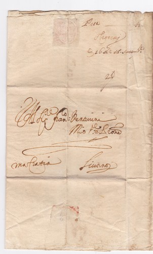 1664 firenze italia lettera - italia, di