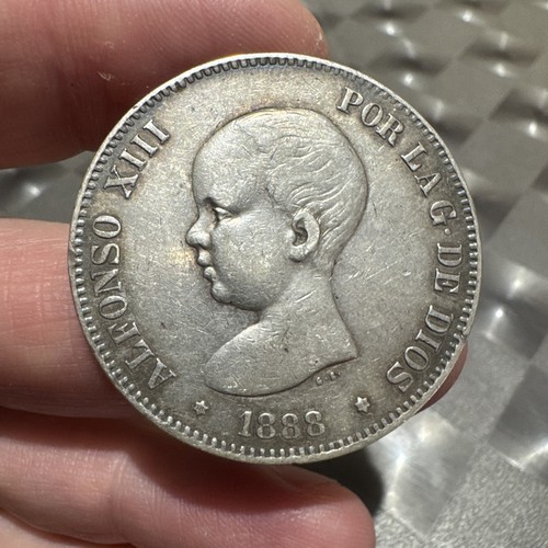 Moneta spagna alfonso xiii - spagna, 5