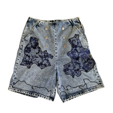 ANTONIO MARRAS Shorts in Denim Marmorizzato Taglia 26 - ASTA DI BENEFICENZA