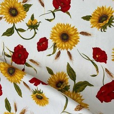 Tessuto Panama Girasoli