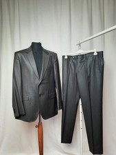 Dolce & Gabbana men's brown wool blend suit jacket and trousers made in Italy