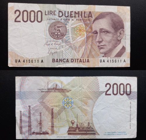 Banconota lire 2000 marconi - banconota,