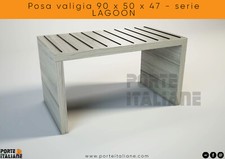 Posa valigia per contract arredo alberghi hotel b&b 90 x 50 x 47-serie LAGOON 