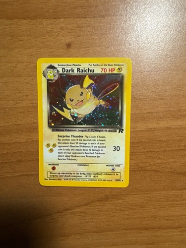 Carta pokemon dark - dark, holo