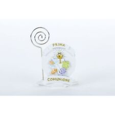 4X Segnaposto resina PRIMA COMUNIONE 5.5x9 cm BOMBONIERA 0WOV