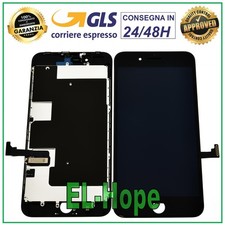 DISPLAY LCD PER APPLE IPHONE 8 PLUS TOUCH SCREEN VETRO NERO PARI ORIGINALE