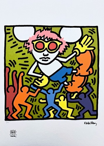 Keith haring andy mouse - -,