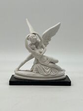 Scultura "Amore e Psiche" del Canova cm 14 in polvere di alabastro Made in Italy