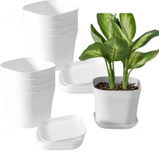 10 Vasi per Fiori in Plastica