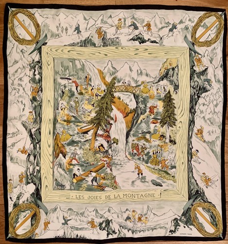 Vintage hermes foulard sciarpa - vintage,