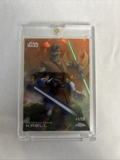 2025 Topps Chrome Star Wars #119 General Pong Krell Orange Refractor /25