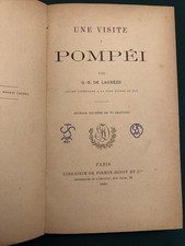 Une Visite a POMPEI par G.B. De Lagreze Paris 1889