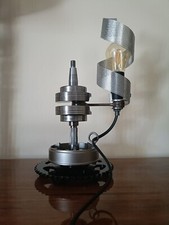 Lampada Artigianale Da Tavolo Industrial 