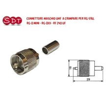 CONNETTORE MASCHIO UHF A