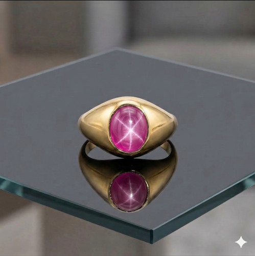 Anello zaffiro stella - zaffiro,