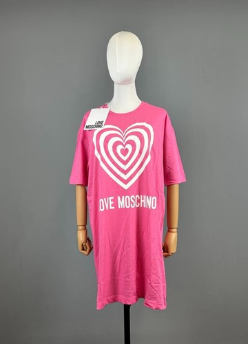 Abito midi love - moschno, rosa