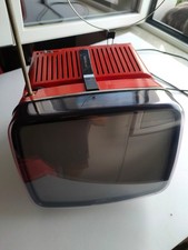 TV BRIONVEGA ALGOL 11  Design ZANUSO SAPPER anni '60 + cavo e antenna circolare.