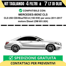Tagliando per MERCEDES-BENZ CLS CLS 250 CDI/BlueTEC/d 150 kw Diesel 2011-2017...