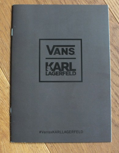 Vans karl lagerfeld depliant - vans, x