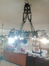 Grande Lampadario In Ferro