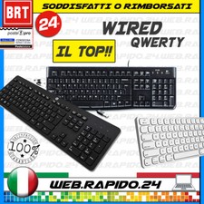 TASTIERA USB QWERTY PC DESKTOP (DELL,HP,MICROSOFT) WINDOWS COMPUTER KEYBOARD!!!!