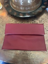 Pochette in pelle rossa Marni