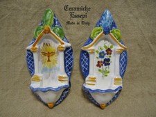 2 x Acquasantiera in ceramica