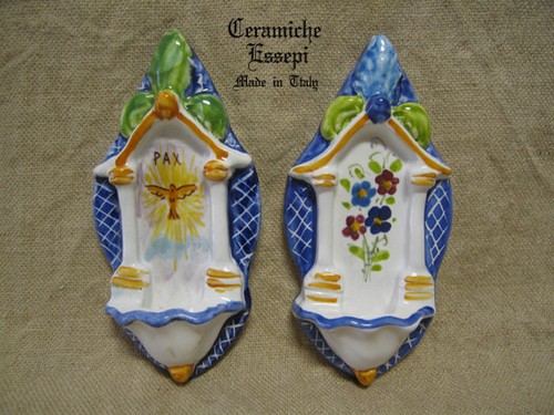 Acquasantiera in ceramica - 2,