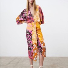 Zara Patchwork Kimono Kaftan
