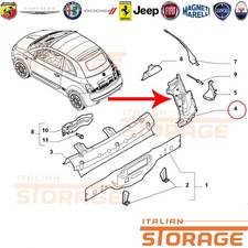 FIAT 500 ABARTH CABRIOLET FONDELLO POSTERIORE SINISTRO NUOVO ORIGINALE 51836767