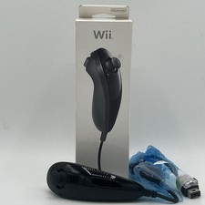 Console NINTENDO WII/WII U - WII NUNCHUK - Nero - Completo di Scatola e Cavi