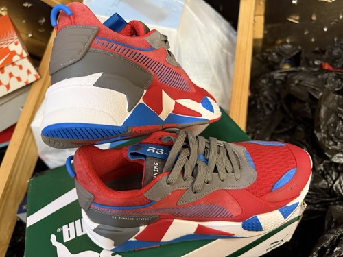 Mens puma retro red - mens, red/steel