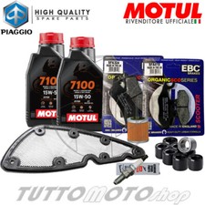 Tagliando PIAGGIO Beverly 350 ST 2012 2013 Motul Filtri Candela Rulli Pastiglie