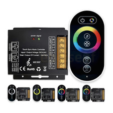 Controller musicale sincronizzazione LED a colori 5V-24V RGB RGBWC con telecomando RF Full Touch