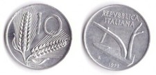 1972 Italia Lire 10 Spighe
