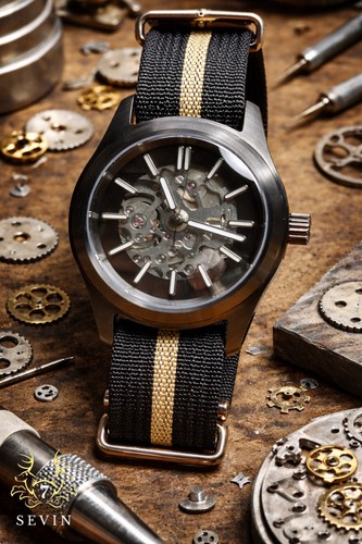 Orologio sevin 39mm scheletro - sevin,