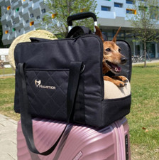 Borsa Trasportino per Cani di Piccola Taglia Compagnia Aerea Borsa da Viaggio Elegante Porta Cuccioli con Rete