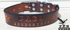 COLLARE IN CUOIO PER CANE