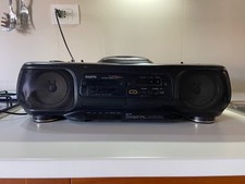 VINTAGE SANYO MCD-Z11L BOOMBOX STEREO CD CASSETTA