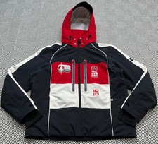 GIACCA DA SCI UOMO BOGNER ALASKA EXP VINTAGE SNOWBOARD SCI COAT XXL US 46 ROSSO NERO